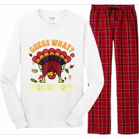 Funny Thanksgiving Guess What Turkey Butt Long Sleeve Pajama Set