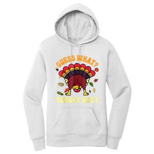 Funny Thanksgiving Guess What Turkey Butt Women's Pullover Hoodie