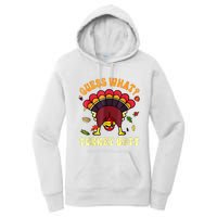 Funny Thanksgiving Guess What Turkey Butt Women's Pullover Hoodie