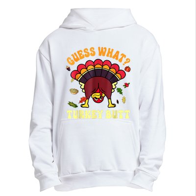 Funny Thanksgiving Guess What Turkey Butt Urban Pullover Hoodie