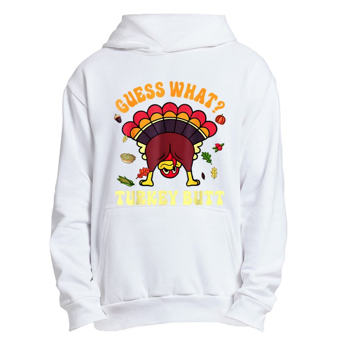 Funny Thanksgiving Guess What Turkey Butt Urban Pullover Hoodie