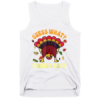 Funny Thanksgiving Guess What Turkey Butt Tank Top