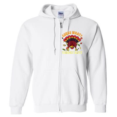 Funny Thanksgiving Guess What Turkey Butt Full Zip Hoodie