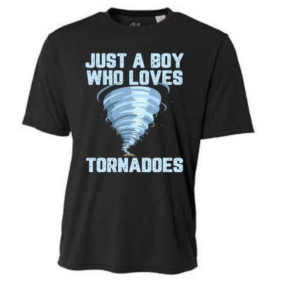 Funny Tornado Gift For Boy Hurricane Weather Chaser Cooling Performance Crew T-Shirt