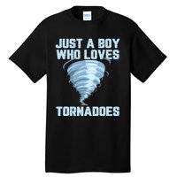 Funny Tornado Gift For Boy Hurricane Weather Chaser Tall T-Shirt