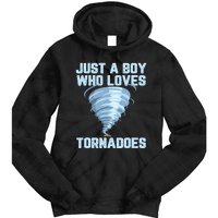 Funny Tornado Gift For Boy Hurricane Weather Chaser Tie Dye Hoodie