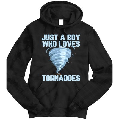 Funny Tornado Gift For Boy Hurricane Weather Chaser Tie Dye Hoodie