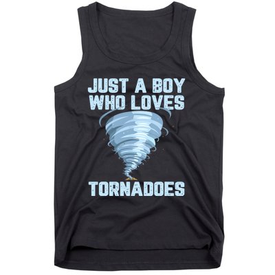 Funny Tornado Gift For Boy Hurricane Weather Chaser Tank Top