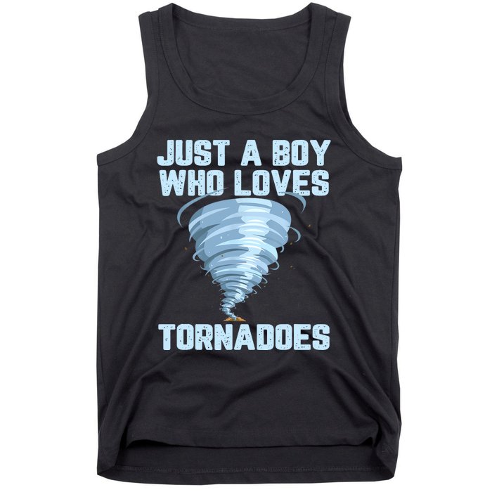 Funny Tornado Gift For Boy Hurricane Weather Chaser Tank Top