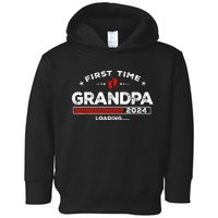 First Time Grandpa Est. 2024 Loading Soon To Be Dad Grandpa Toddler Hoodie