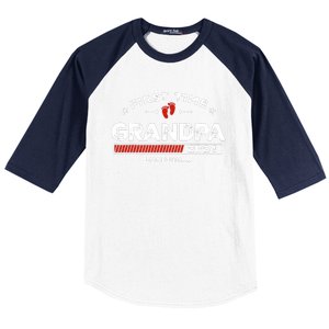 First Time Grandpa Est. 2024 Loading Soon To Be Dad Grandpa Baseball Sleeve Shirt