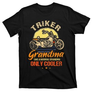 Funny Triker Grandma Motorcycle Trike Design Women T-Shirt