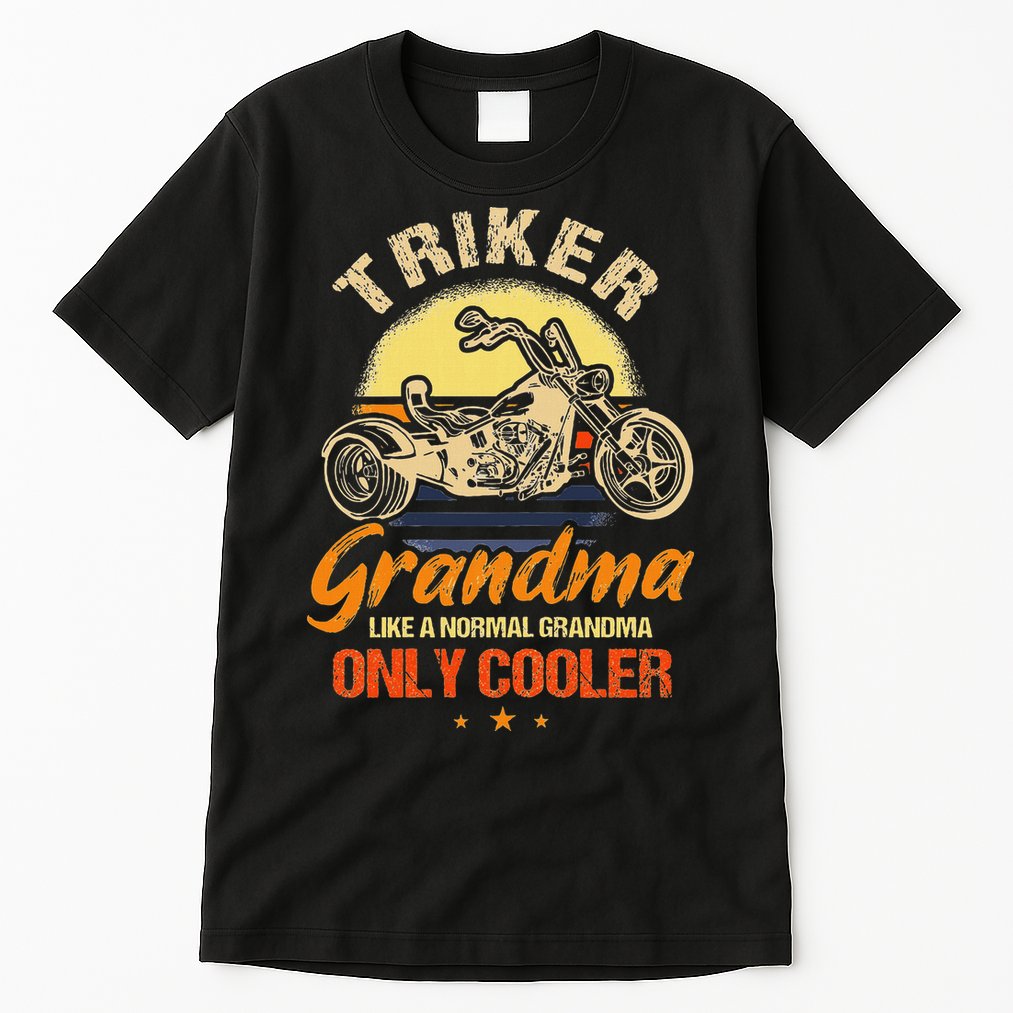 Funny Triker Grandma Motorcycle Trike Design Women Tall T-Shirt