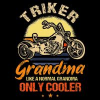 Funny Triker Grandma Motorcycle Trike Design Women 16 in Basic Backpack