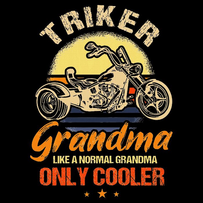 Funny Triker Grandma Motorcycle Trike Design Women 16 in Basic Backpack