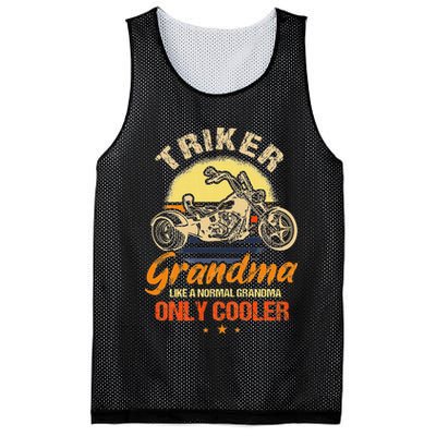 Funny Triker Grandma Motorcycle Trike Design Women Mesh Reversible Basketball Jersey Tank