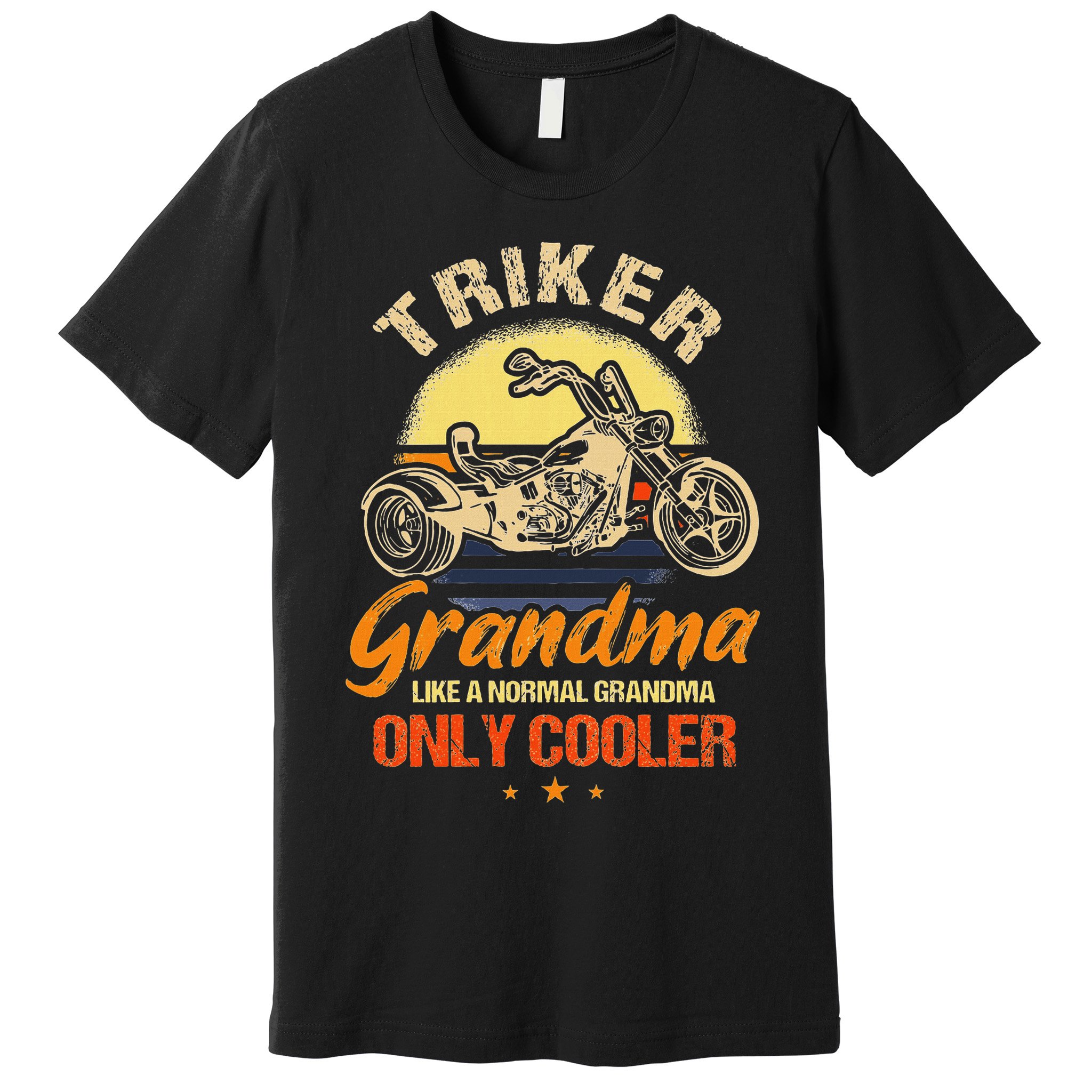 Funny Triker Grandma Motorcycle Trike Design Women Premium T-Shirt