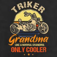 Funny Triker Grandma Motorcycle Trike Design Women Hat