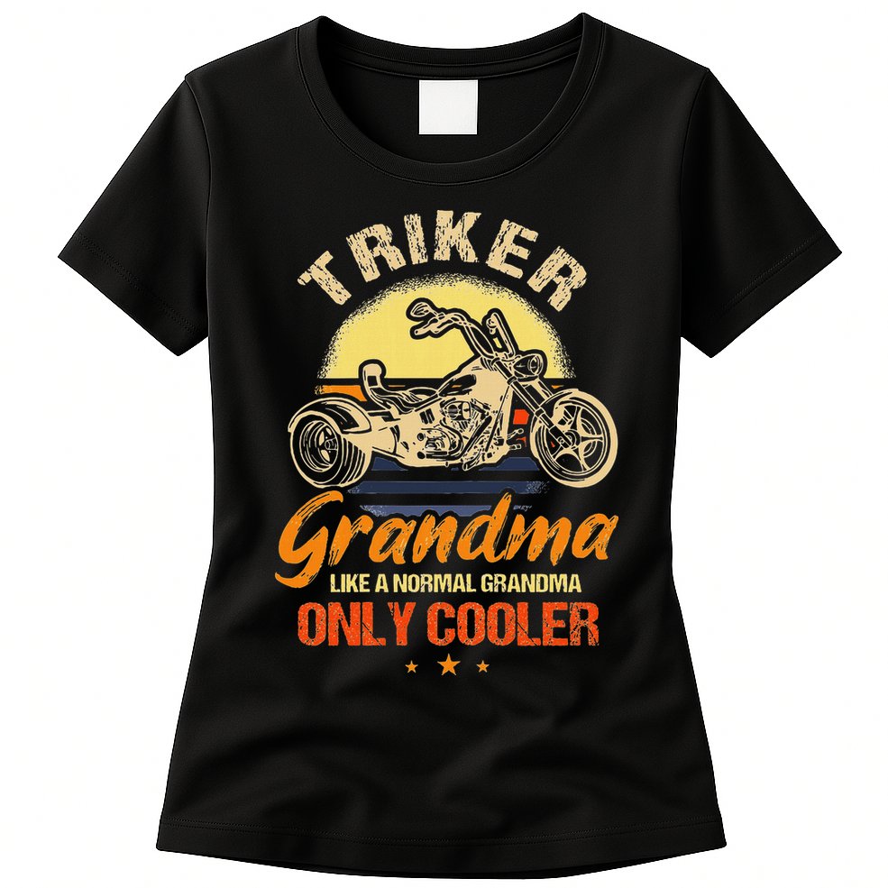 Funny Triker Grandma Motorcycle Trike Design Women Womens T-Shirt