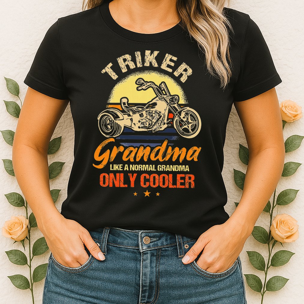 Funny Triker Grandma Motorcycle Trike Design Women Womens T-Shirt