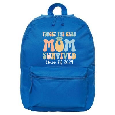 Forget The Grad Mom Survived Class Of 2024 Survived Mom Gift 16 in Basic Backpack