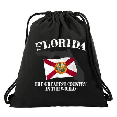Florida The Greatest Country In The World Drawstring Bag