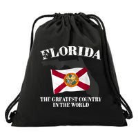 Florida The Greatest Country In The World Drawstring Bag