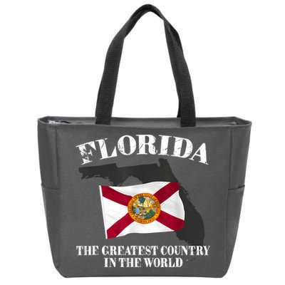 Florida The Greatest Country In The World Zip Tote Bag