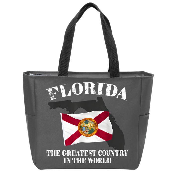Florida The Greatest Country In The World Zip Tote Bag
