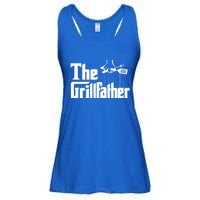 Funny The Grillfather Bbq Grill And Smoker Barbecue Chef Gift Funny Gift Ladies Essential Flowy Tank