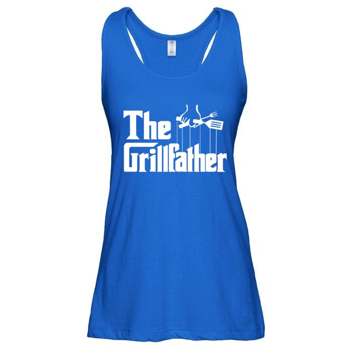 Funny The Grillfather Bbq Grill And Smoker Barbecue Chef Gift Funny Gift Ladies Essential Flowy Tank