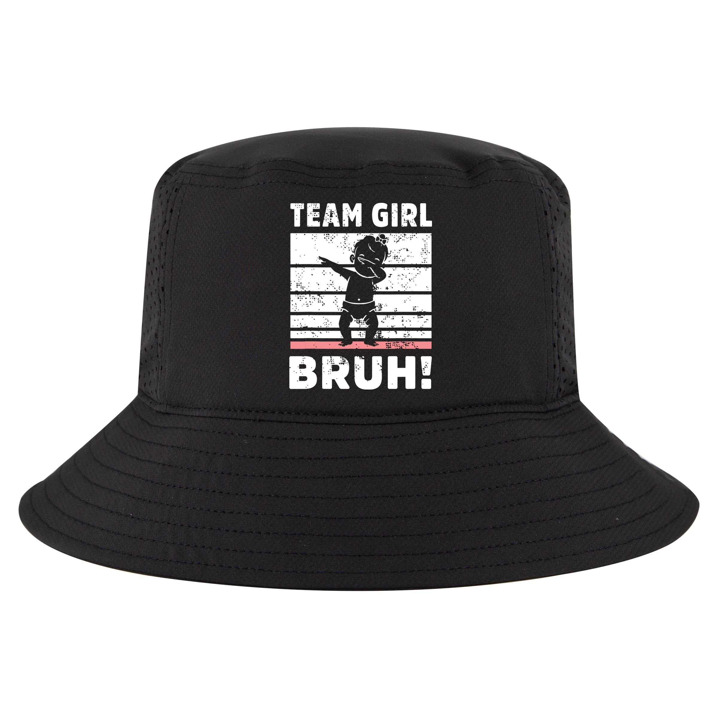 Family Team Girl Bruh Gender Reveal Party Announcement Cool Comfort Performance Bucket Hat