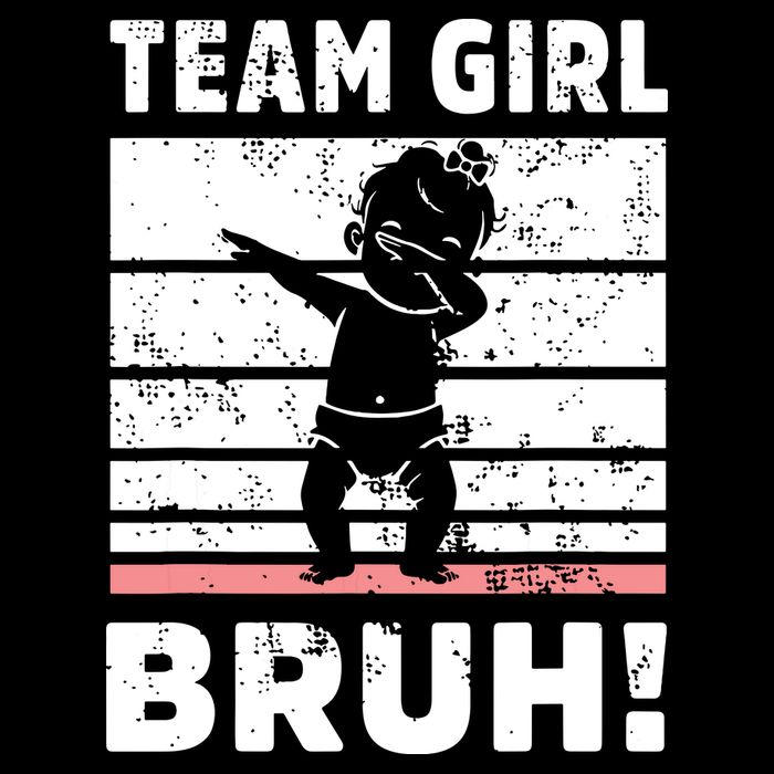 Family Team Girl Bruh Gender Reveal Party Announcement Doggie Tank