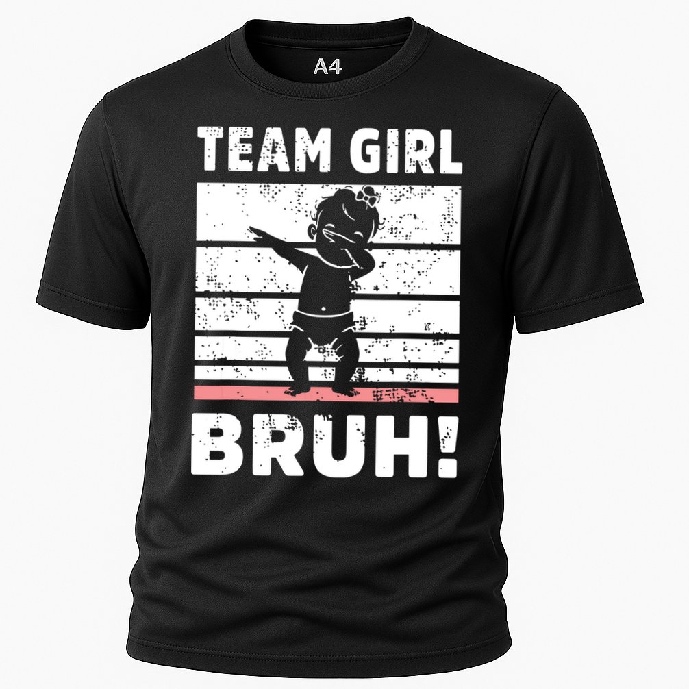 Family Team Girl Bruh Gender Reveal Party Announcement Cooling Performance Crew T-Shirt