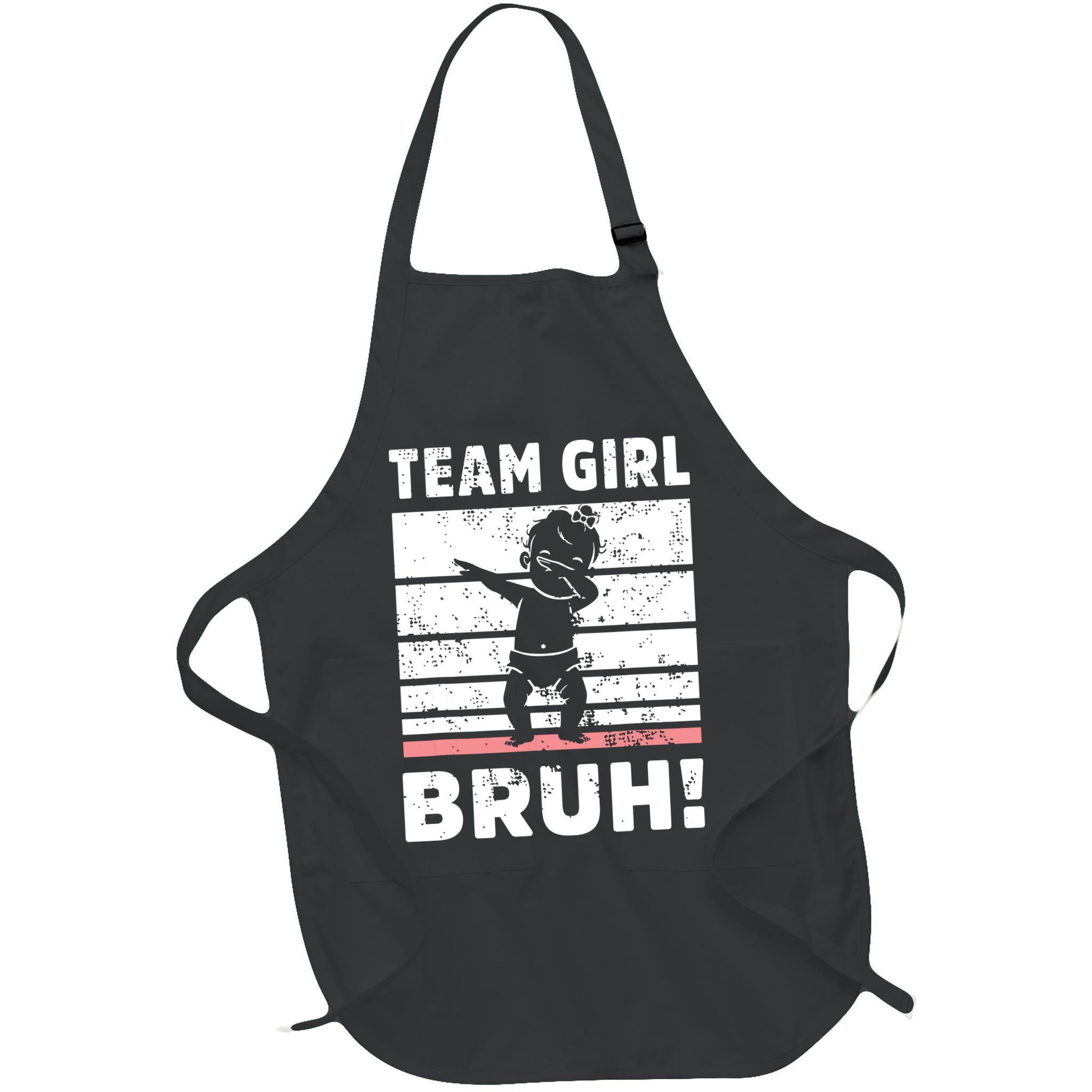 Family Team Girl Bruh Gender Reveal Party Announcement Apron