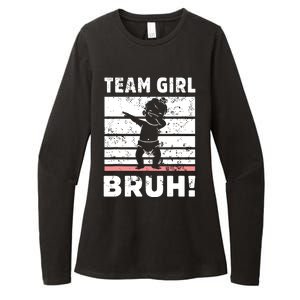 Family Team Girl Bruh Gender Reveal Party Announcement Womens CVC Long Sleeve Shirt