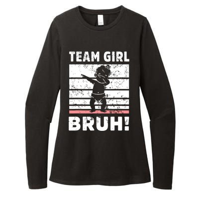 Family Team Girl Bruh Gender Reveal Party Announcement Womens CVC Long Sleeve Shirt