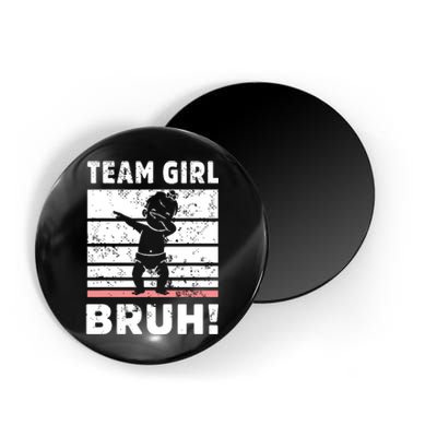 Family Team Girl Bruh Gender Reveal Party Announcement Magnet