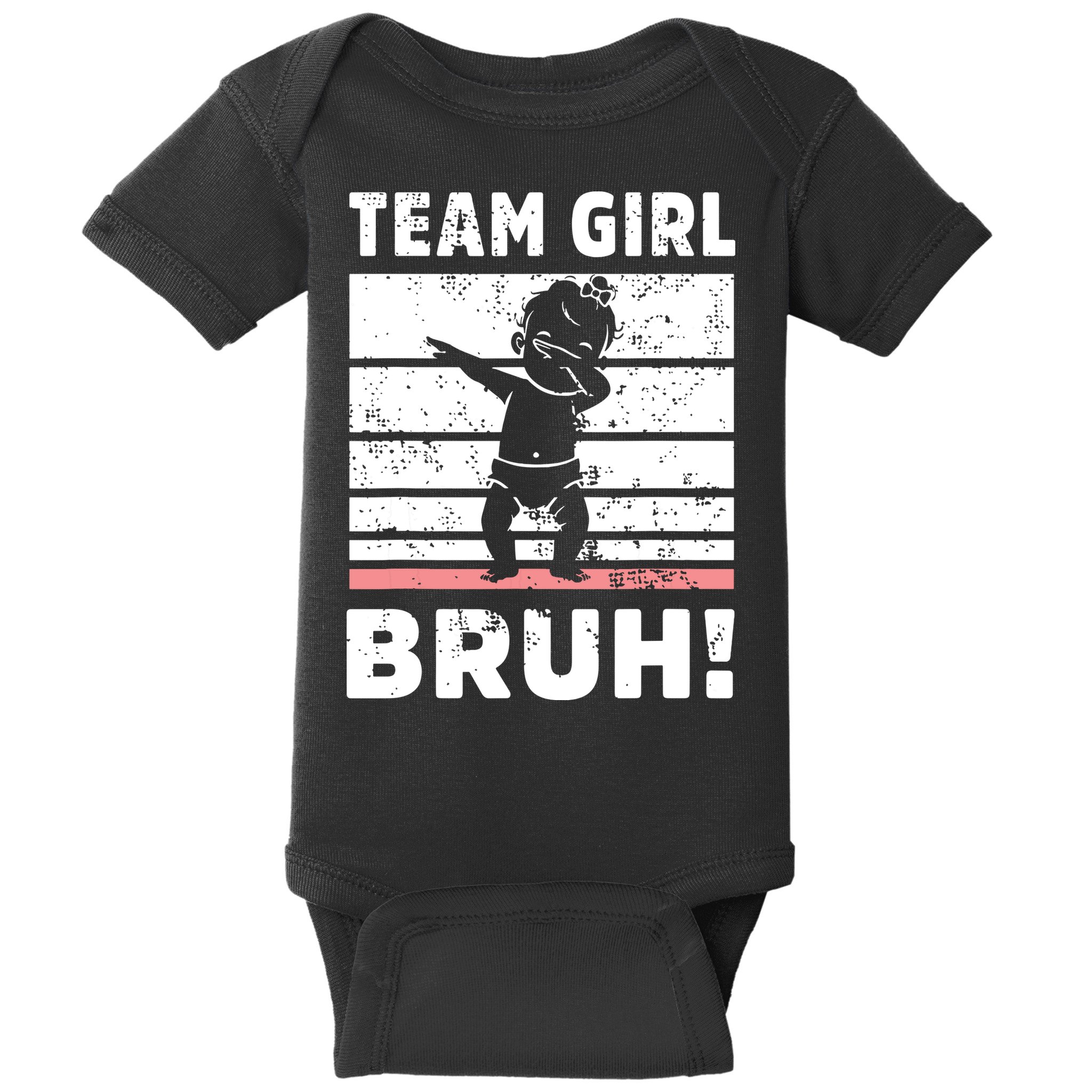 Family Team Girl Bruh Gender Reveal Party Announcement Baby Bodysuit