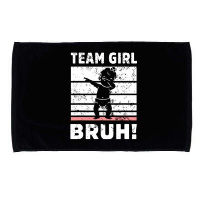 Family Team Girl Bruh Gender Reveal Party Announcement Microfiber Hand Towel