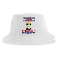 Funny Trump Gecko Switch Back To Trump Save More Republican Trump 2024 Sustainable Bucket Hat