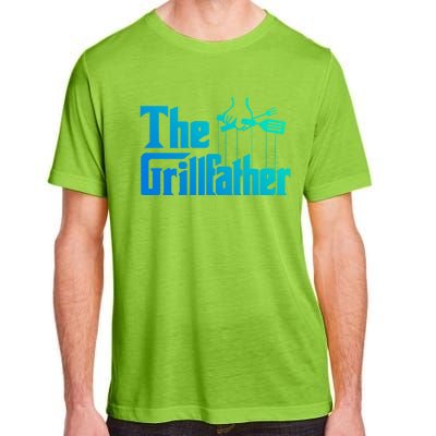 Funny The Grillfather Bbq Grill And Smoker Barbecue Chef Gift Adult ChromaSoft Performance T-Shirt