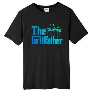 Funny The Grillfather Bbq Grill And Smoker Barbecue Chef Gift Tall Fusion ChromaSoft Performance T-Shirt