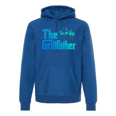 Funny The Grillfather Bbq Grill And Smoker Barbecue Chef Gift Premium Hoodie