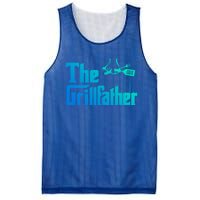 Funny The Grillfather Bbq Grill And Smoker Barbecue Chef Gift Mesh Reversible Basketball Jersey Tank