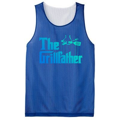 Funny The Grillfather Bbq Grill And Smoker Barbecue Chef Gift Mesh Reversible Basketball Jersey Tank