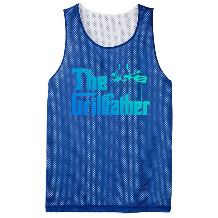 Funny The Grillfather Bbq Grill And Smoker Barbecue Chef Gift Mesh Reversible Basketball Jersey Tank