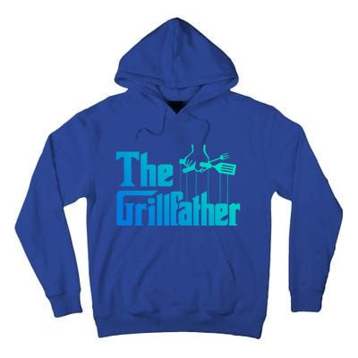 Funny The Grillfather Bbq Grill And Smoker Barbecue Chef Gift Tall Hoodie