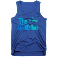 Funny The Grillfather Bbq Grill And Smoker Barbecue Chef Gift Tank Top