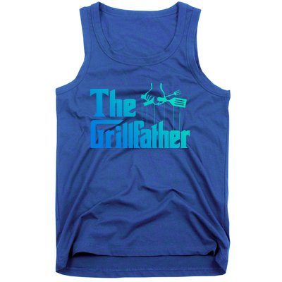 Funny The Grillfather Bbq Grill And Smoker Barbecue Chef Gift Tank Top